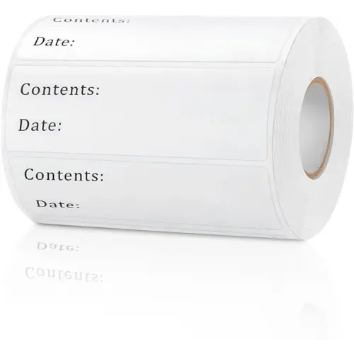 500pcs Removable Freezer Labels, Yoget 1 x 3 Inch Food Storage Stickers, Refrigerator Freezer Paper Label Easy Clean Leaves No Residue (1''x3'' 500Labels)