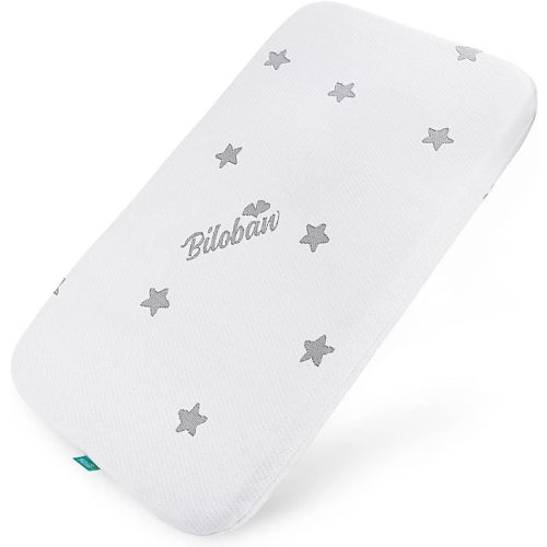 Bassinet Mattress Pad, Waterproof Breathable Soft, Baby Foam with Removable Zippered Cover
