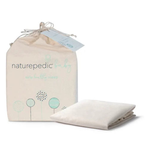 NaturePedic Waterproof Organic Crib Mattress Protector Pad