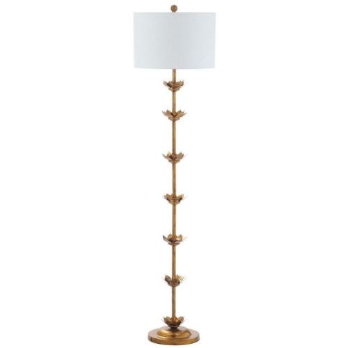 Landen Leaf Floor Lamp - FLL4003 - Antique Gold - Safavieh