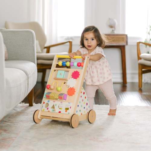 Tiny Land® Premium Natural Wooden Activity Walker | Tiny Land Official Store® | All for Kids