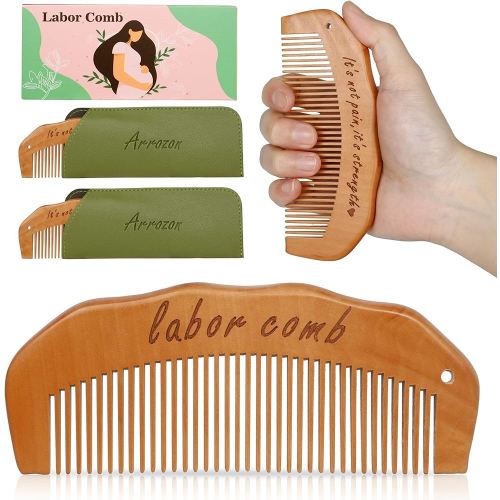 Arrozon 2 Pack Labor Comb Pregnancy Must Haves Labor and Delivery Essentials Birthing Comb Hospital Bag Essentials Pregnant Gifts