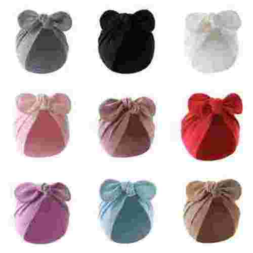 Baozhu Baby Girls Boys Turban Hats Newborn Beanies Hat 9 Pack Soft Cotton Infant Headwraps Bow Knot Caps