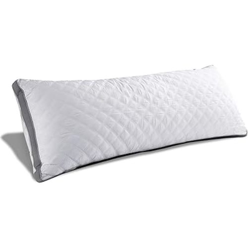 Oubonun Premium Adjustable Loft Quilted Body Pillows - Firm and Fluffy - Quality Plush - Down Alternative - Head Support Pillow - 21"x54"