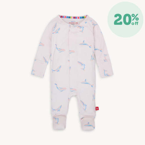 i whale always love you RightFit™ magnetic grow with me convertible coverall