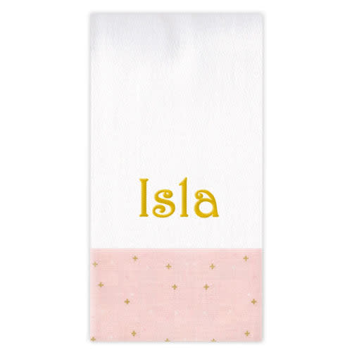 Personalized Burp Cloth Sparkler Ballerina
