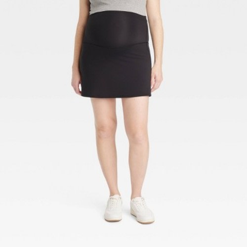Active Mini Maternity Skort - Isabel Maternity by Ingrid & Isabel™, Color: Black, Size: XL