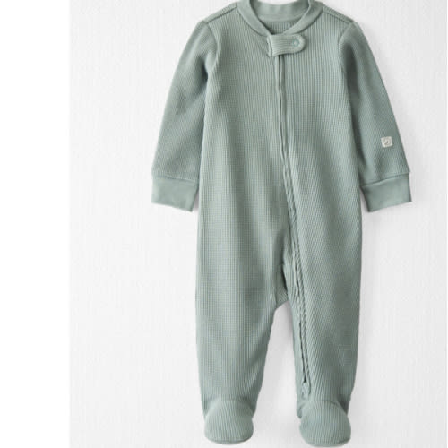 Baby Waffle Knit Sleeper Pyjamas Made With Organic Cotton | Carter’s Oshkosh Canada