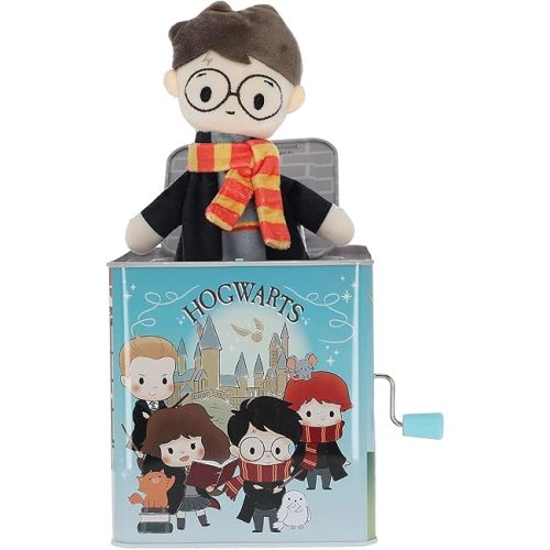 KIDS PREFERRED Harry Potter Toys Jack in the Box Baby Toy, Kid Harry Potter Toys for Toddlers 1-3, Developmental Toys for 1 Year Old, Hogwarts Plush