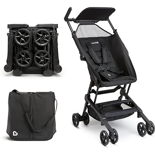Munchkin Sparrow Travel Baby Stroller, Ultra Compact and Lightweight, for Babies and Toddlers, Black