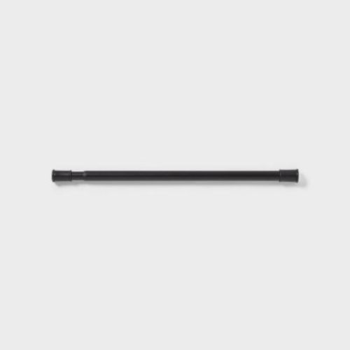 40" Shower Tension Rod Stall Black - Room Essentials™