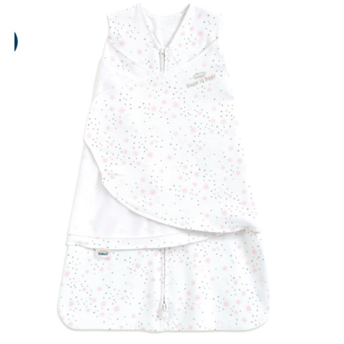 Cotton Swaddle Midnight Moons Pink S | HALO