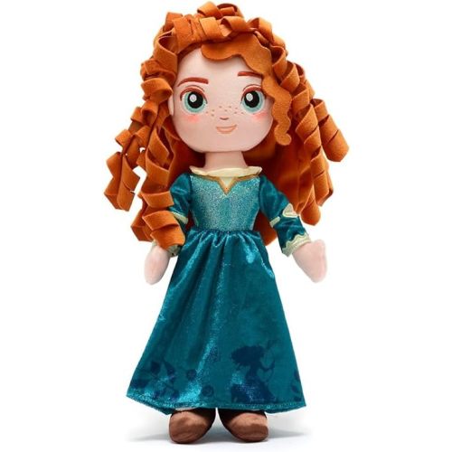 Disney Store Official Princess Plush Doll, Merida from Brave, Medium 14 Inches, Soft Plushy with Embroidered Features, Princess Toys for Girls, Disney Dolls, Stuffed Animals for Girls