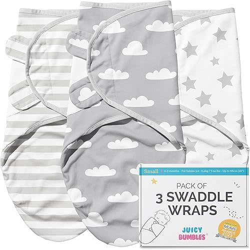 JUICY BUMBLES Baby Swaddle Blanket Sleep Sack 100% Cotton Newborn Baby Swaddles 0-3 Months Swaddle Wrap Baby Swaddles for Newborns Swaddle Wraps 0-3 Months Newborn Swaddle Sack