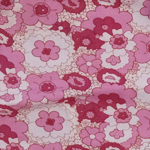 baby bundle | pink mid-century floral | bamboo