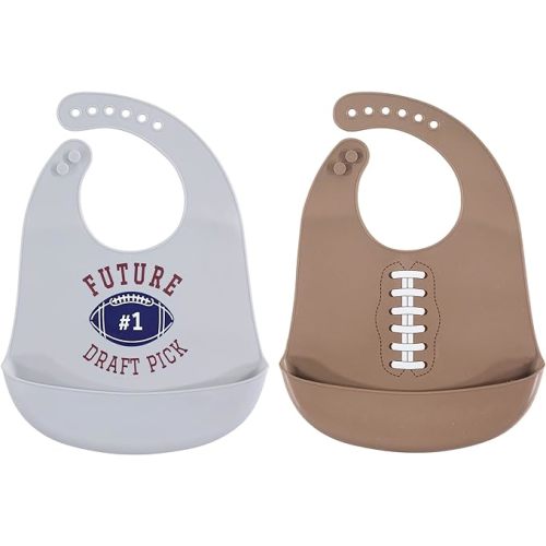 Hudson Baby Unisex Baby Silicone Bibs