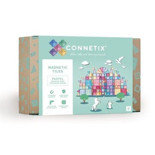 CONNETIX Magnetic Tiles Pastel Creative Pack Building Blocks 120pc