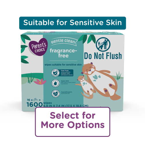 Parents Choice Fragrance-Free Baby Wipes, 1600 Count (Select for More Options)