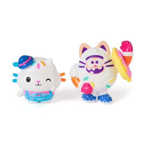 Gabby's Dollhouse: The Movie, Cakey Cat & Cookie Bobby Figures with Accessories, for Kids 3+