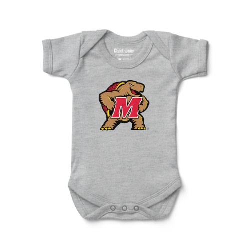 UM Terps - Infant Gray Maryland Terrapins Bodysuit