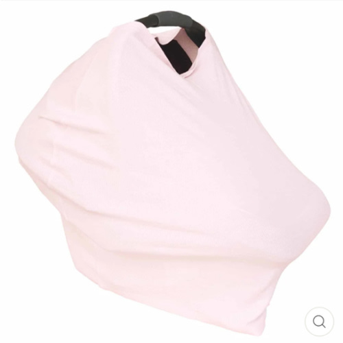 Pearl Pink Waffle Bamboo Multi-Use Stretchy Car Seat & Nursing Cover
