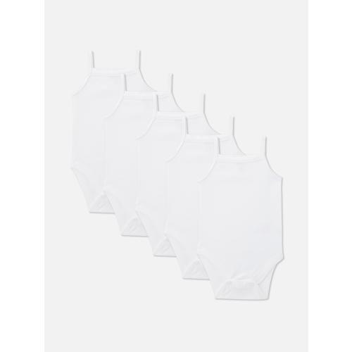 5-Pack Newborn Strappy Bodysuits