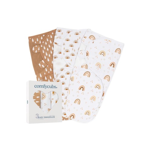 Easy Swaddle Blankets - Pack of 3, Small/Medium