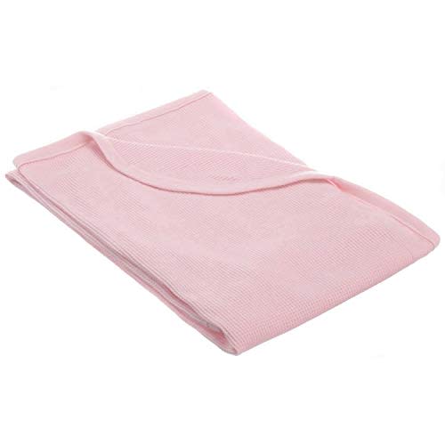 TL Care 100% Cotton Thermal Waffle Swaddle Blanket (30" x 40"), Soft, Breathable & Stretchy, Pink, for Boys and Girls, Perfect for Swaddling, Travel and Gifting