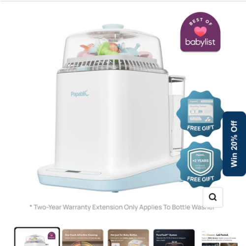 Baby Bottle Washer Sterilizer and Dryer All in One Bottle Cleaner