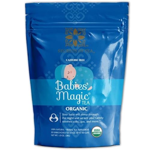 Secrets Of Tea - Babies' Magic Tea: Natural Relief for Baby Colic and Gas - USDA Organic, Caffeine-Free, promotes better sleep- 20 Count ((1 Pack)