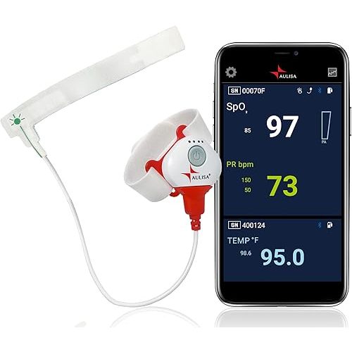 Smart Baby Monitor - Guardian Angel GA1001 Lite Plus - Bluetooth Baby Foot Monitor for Infants - Baby Heartbeat Monitor Up to 22 Lbs - 9" L x 6.6" W x 2.6" H