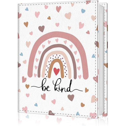 Photo Album 4x6, 56 Pockets Small Picture Book Rainbow Be Kind, Personalized Large Capacity Mini PU Leather Picture Album Gift for Family Graduation Wedding Travel