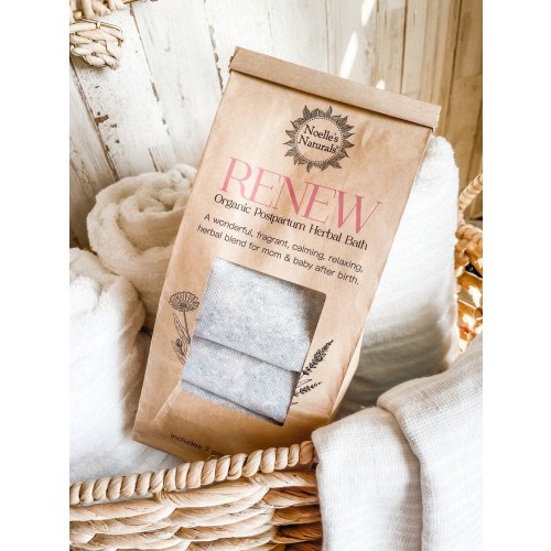 Postpartum Herbal Bath - Organic Herbs - Pack of 7 sachets - Self Care after childbirth - Sitz Bath - Relaxation after birth