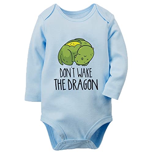 Don't Wake The Dragon Baby Boy Girl Onesie Newborn Organic Bodysuit Romper