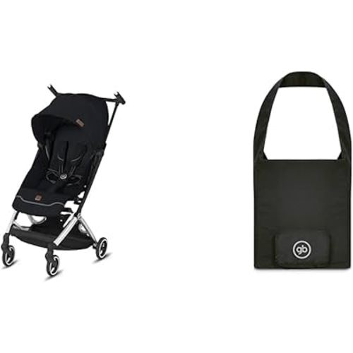 gb Pockit+ All City, Velvet Black | gb Pockit Stroller Travel Bag, Black