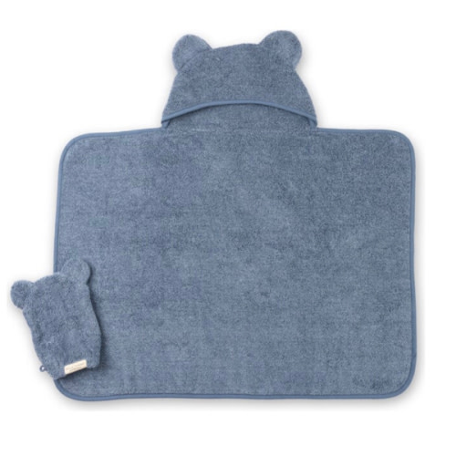 Hooded Towel + Wash Mitt Set Rain - Bella Tunno Towels | Maisonette