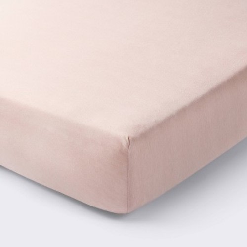 Polyester Rayon Fitted Crib Sheet - Heirloom Pink - Cloud Island™