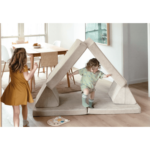 The Nugget® Original Play Couch: Double-Brushed Fabric (Color - Dunebuggy)