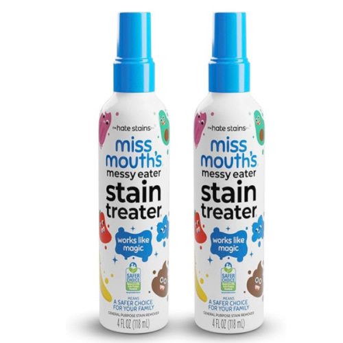 Miss Mouth's Messy Eater Stain Treater Spray - 4oz Stain Remover - Newborn & Baby Essentials - No Dry Cleaning Food, Grease, Coffee Off Laundry, Underwear, Fabric