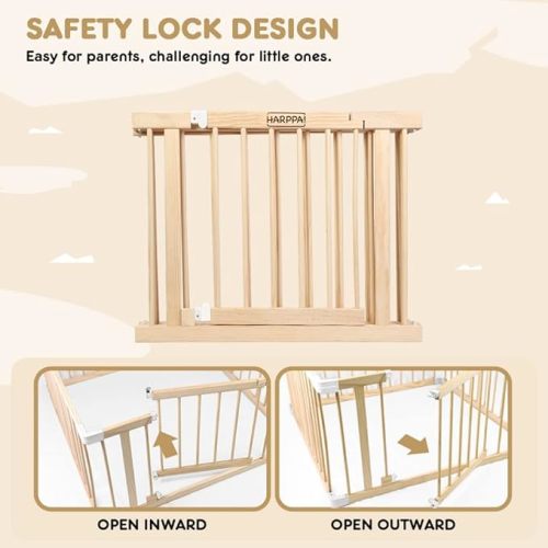 Baby Gate Playpen Baby Fence for Babies and Toddlers Baby Play Yards for Play Area (81x73x24 inches) (81x73x24 inches) - 81x73x24 Inch