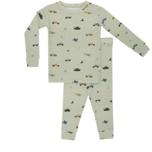 Military Small Ribbed Two-Piece Set