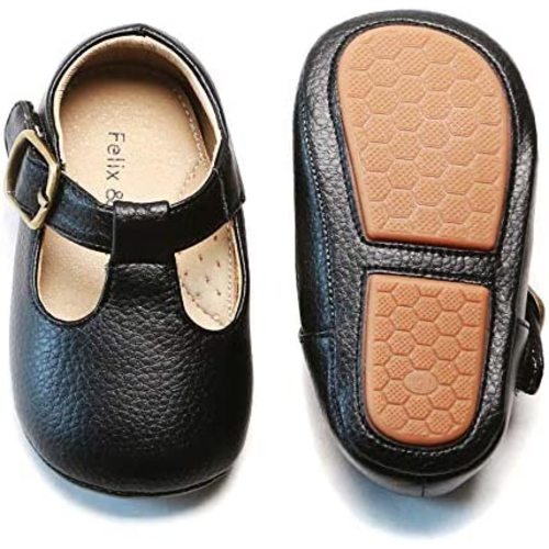 Felix & Flora Soft Sole Baby Shoes - Infant Baby Walking Shoes Moccasinss Rubber Sole Crib Shoes