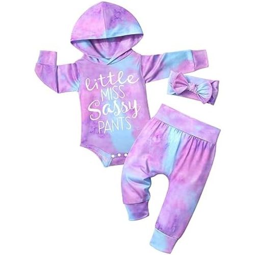 KANGKANG Newborn Baby Girl Long Sleeve Hoodie Pullover Sweatshirt Pants Set Infant Fall Winter Outfits