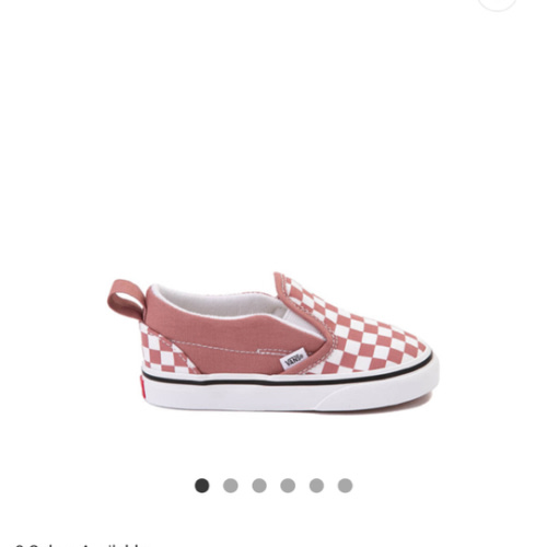 Vans Slip-On Checkerboard Skate Shoe - Baby / Toddler - Withered Rose | Journeys
