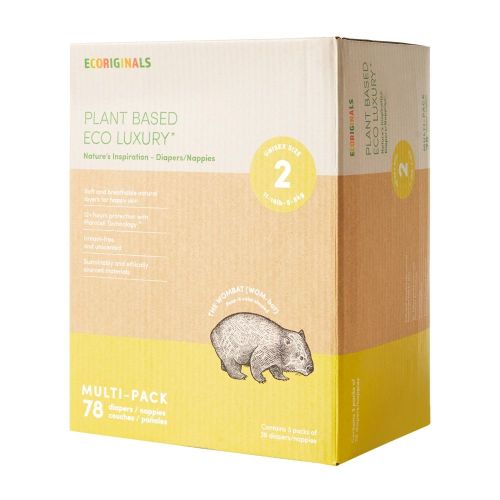 Ecoriginals Infant Mega Nappies 78 Pack Size 2