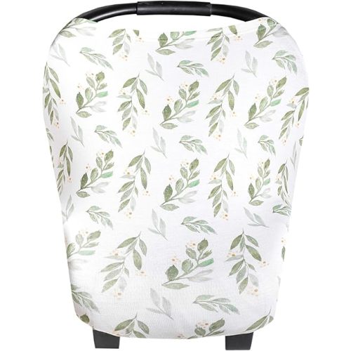 Copper Pearl Multi-Use Cover: Car Seat Covers, Nursing Cover, and Stroller Cover for Sun - Stretchy Fabric, All-Season Use, Stylish Designs, Easy Access for Moms - Fern