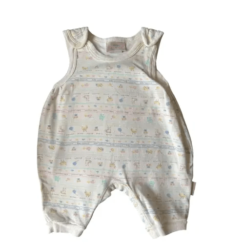 Baby Sonoma Vintage Romper Infant 0-3 Months USA Made Bunny Chick Print Cotton