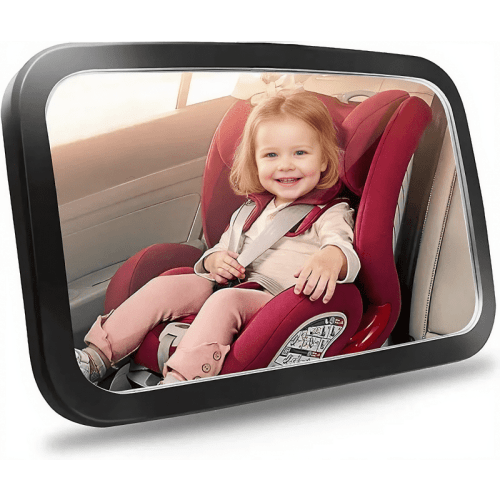 Baby Car Rearview Mirror, Rearward Baby Safety Car Seat Mirror, Wide Field of View, Clear, Shatterproof, 360 � Rotation, collision testing and certification
