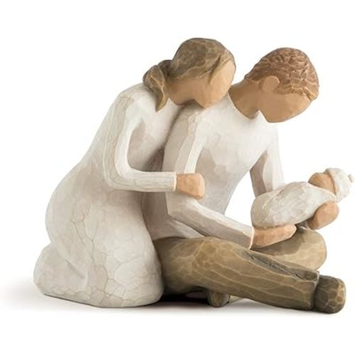 Willow Tree New Life, Celebrating The Miracle of New Life, A Gift for First Time Parents or Those Growing Their Families, Loving Relationships Between Parents and Child, Sculpted Hand-Painted Figure