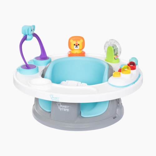 Baby Trend Smart Steps Explore N Play 5-in-1 Activity to Booster Seat - Blue Safari Fun